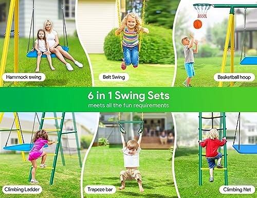 Osoeri 6 in 1 Swing Set