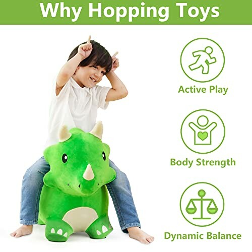 iPlay, iLearn Bouncy Pals Dinosaur Hopper Toy