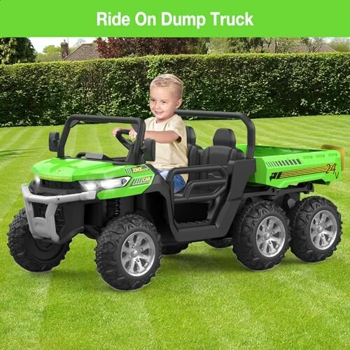 Hetoy 24V 2 Seater Ride On Dump Truck