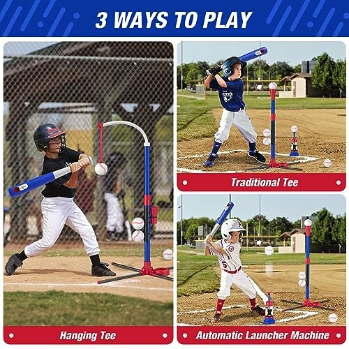 3-in-1 Baseball Set for Kids