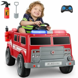 ELEMARA 12V7AH Ride on Fire Truck