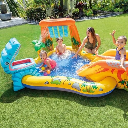 Intex Kids Inflatable Water Slide Pool