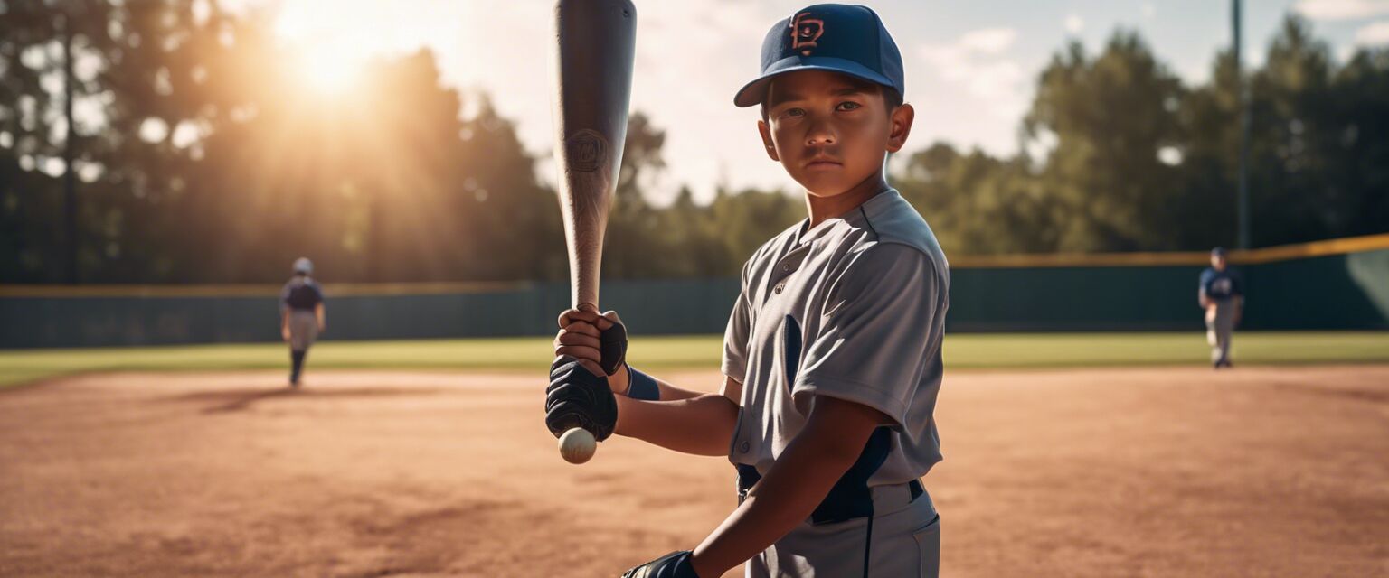 Kid playing baseball