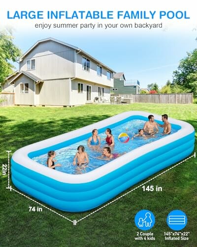 Vantacent89 Large Inflatable Pool