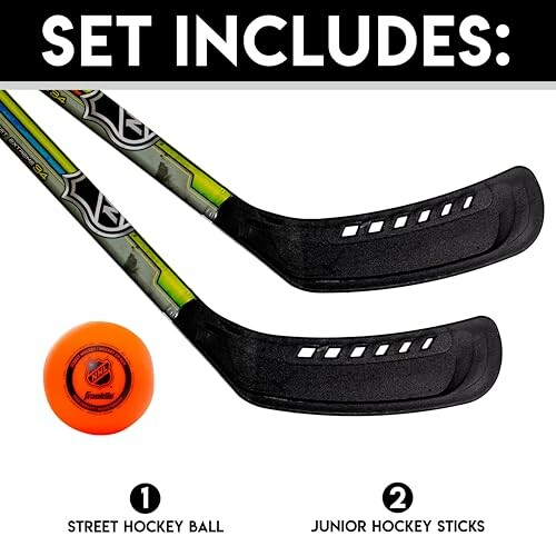 Franklin Sports NHL Kids Hockey Stick Set
