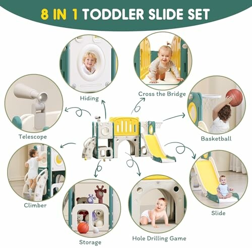 8 in 1 Toddler Slide Set